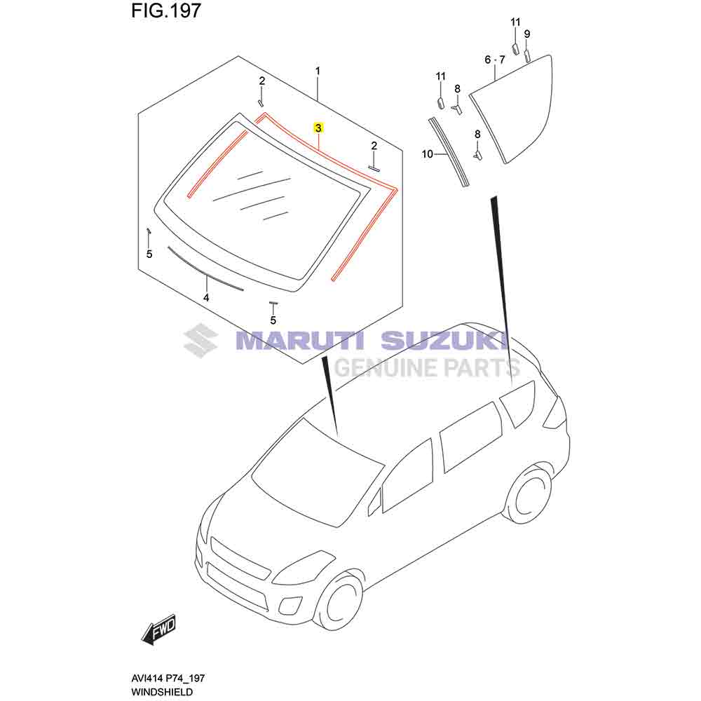 WINDSHIELD MOLDING