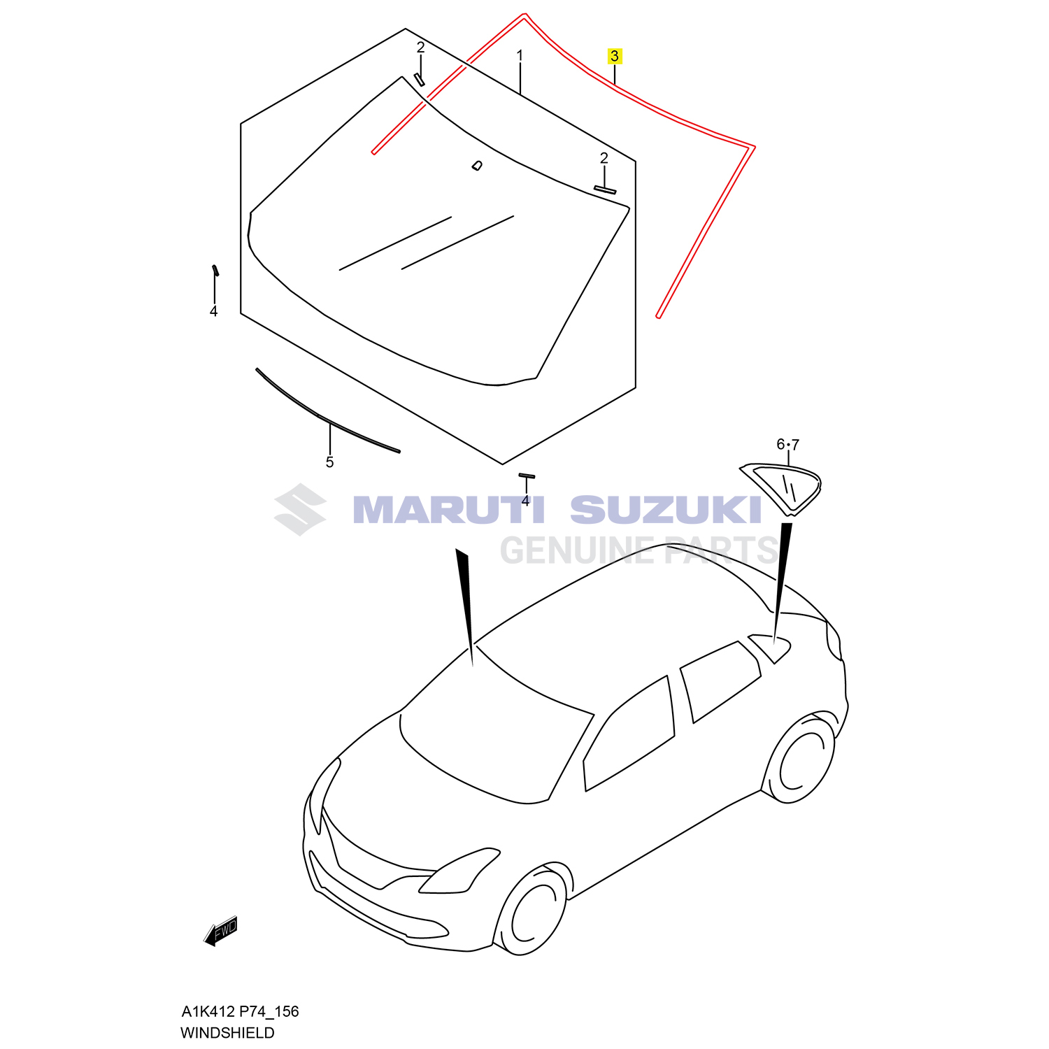 WINDSHIELD MOLDING