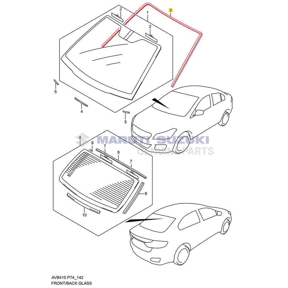 WINDSHIELD MOLDING